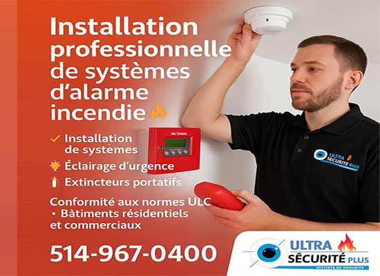 Installation professionnelle de systèmes d’alarme incendie